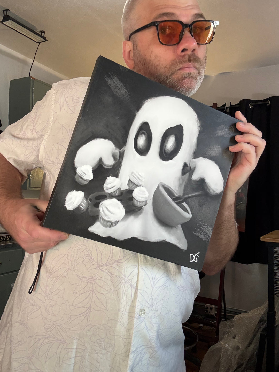 Cupcake Ghost | 12X12 Gallery Wrap