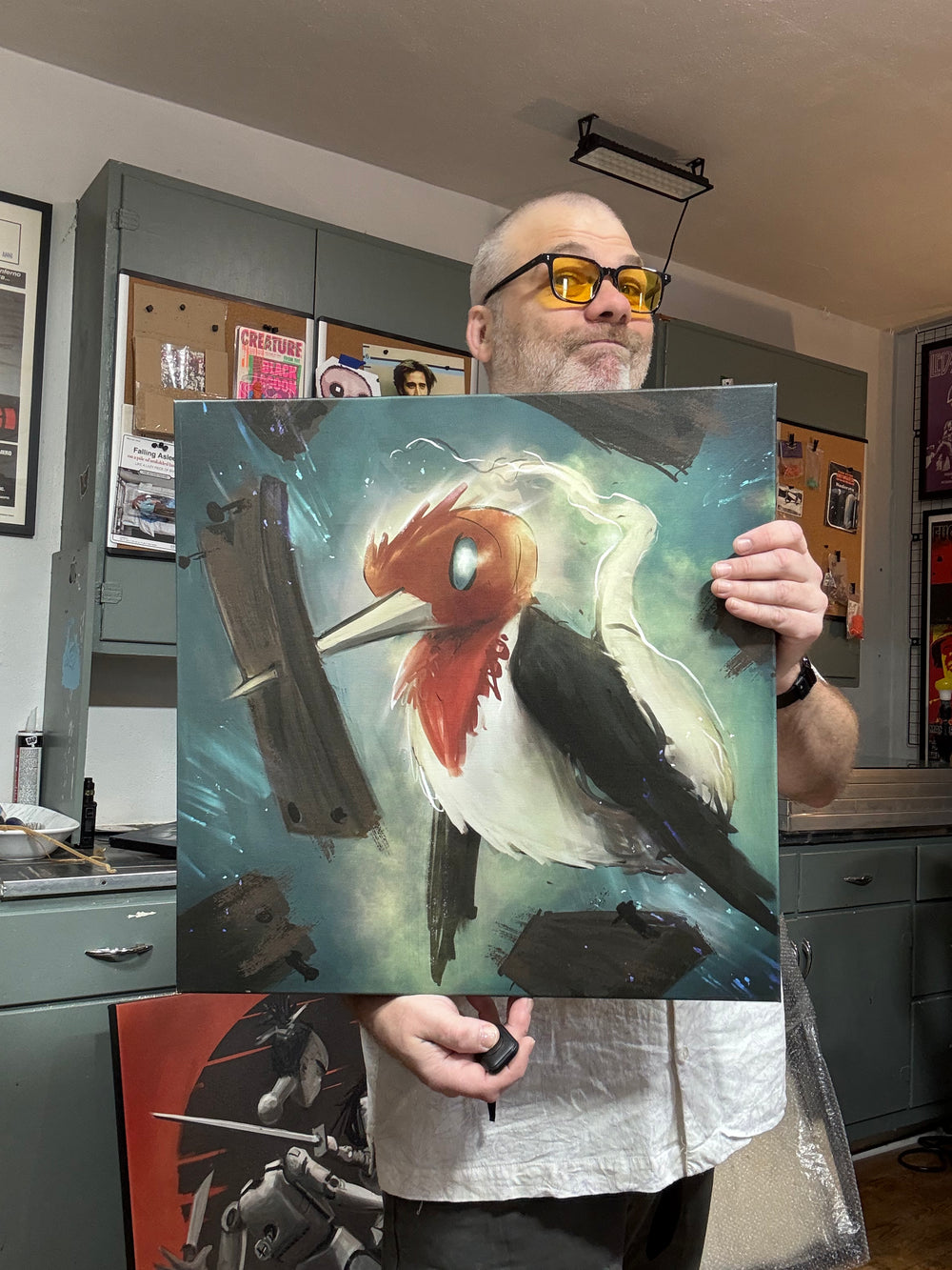 Ghost Woodpecker | 20X20 Gallery Wrap