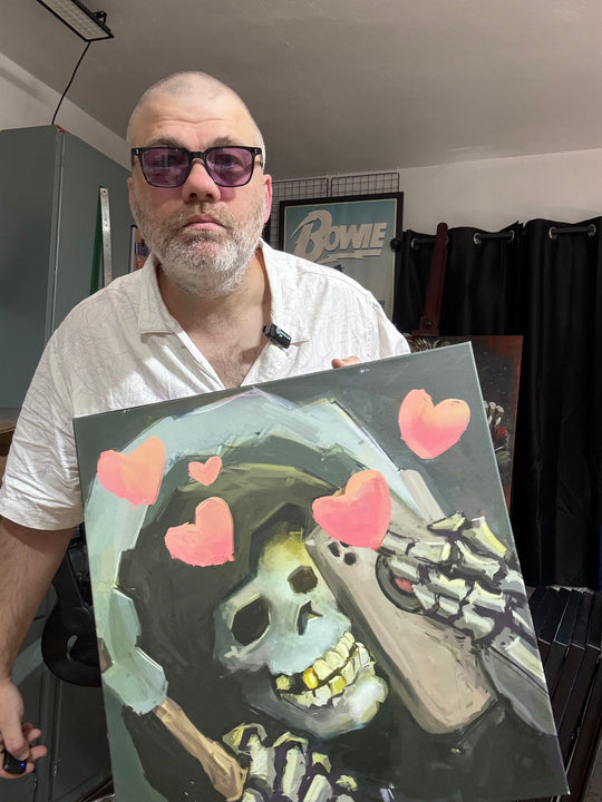 Grim Reaper Selfie | 20X20 Gallery Wrap