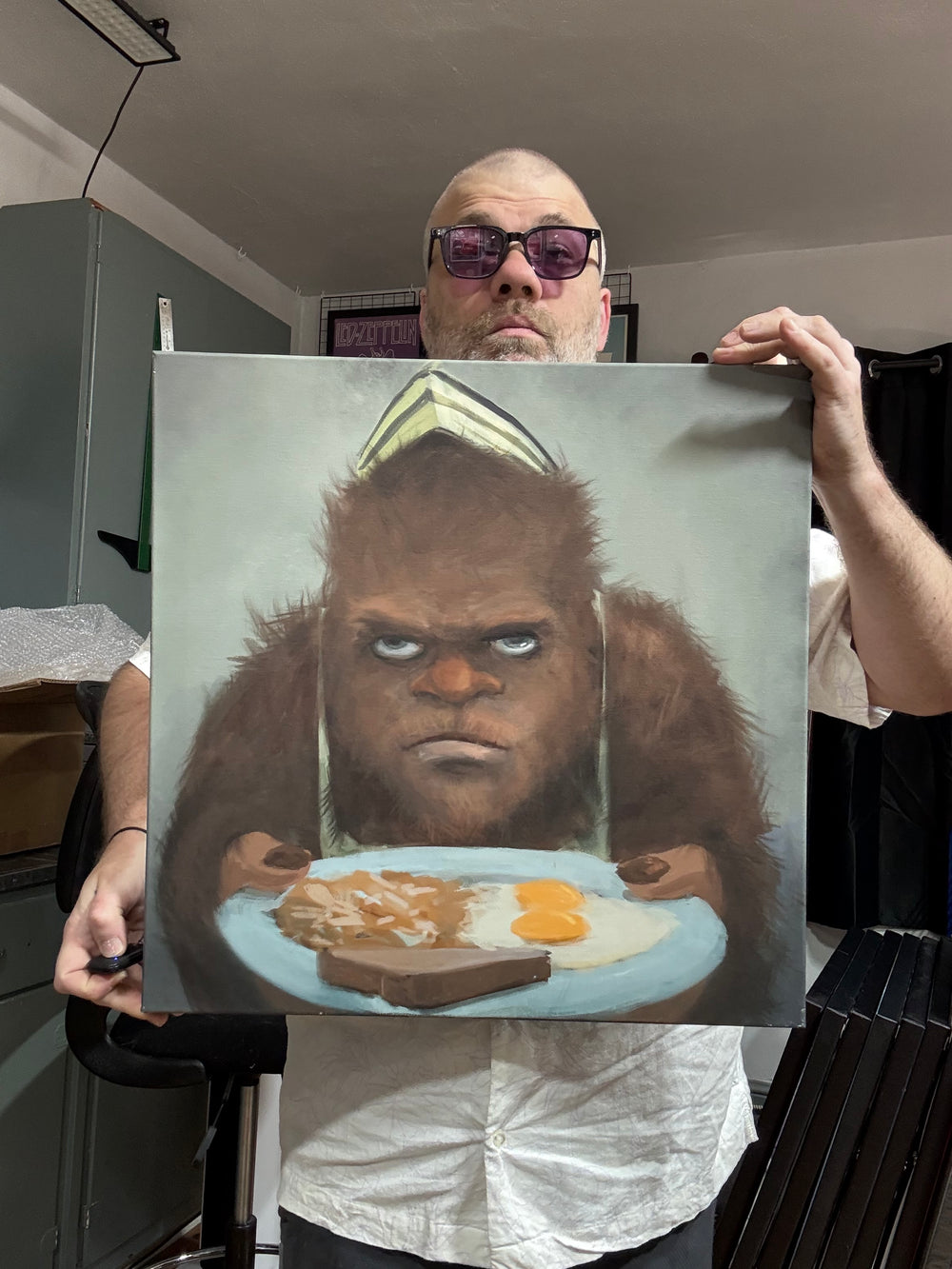 Bigfoot Made You Breakfast | 20X20 Gallery Wrap