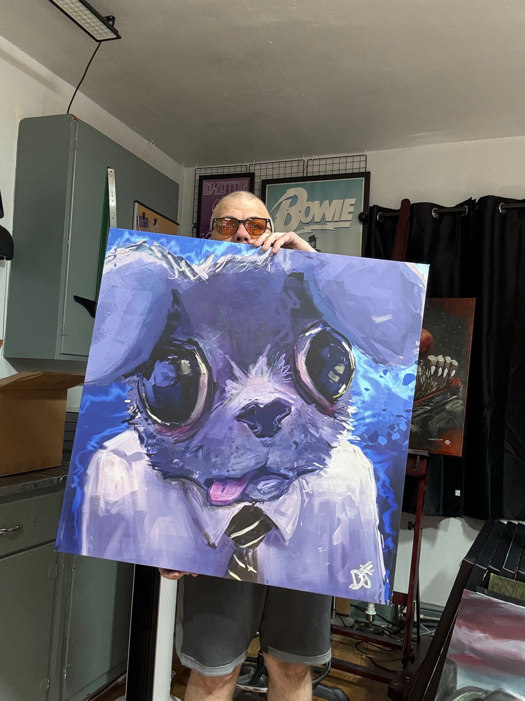 Dog is All Business | 30X30 Gallery Wrap