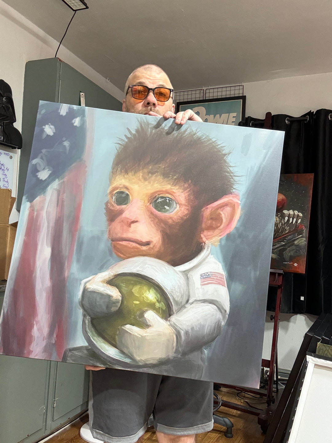 Space Monkey | 30X30 Gallery Wrap