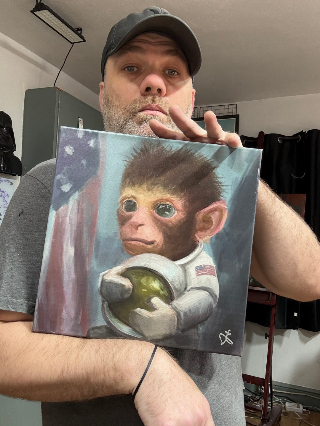 Space Monkey | 12X12 Gallery Wrap