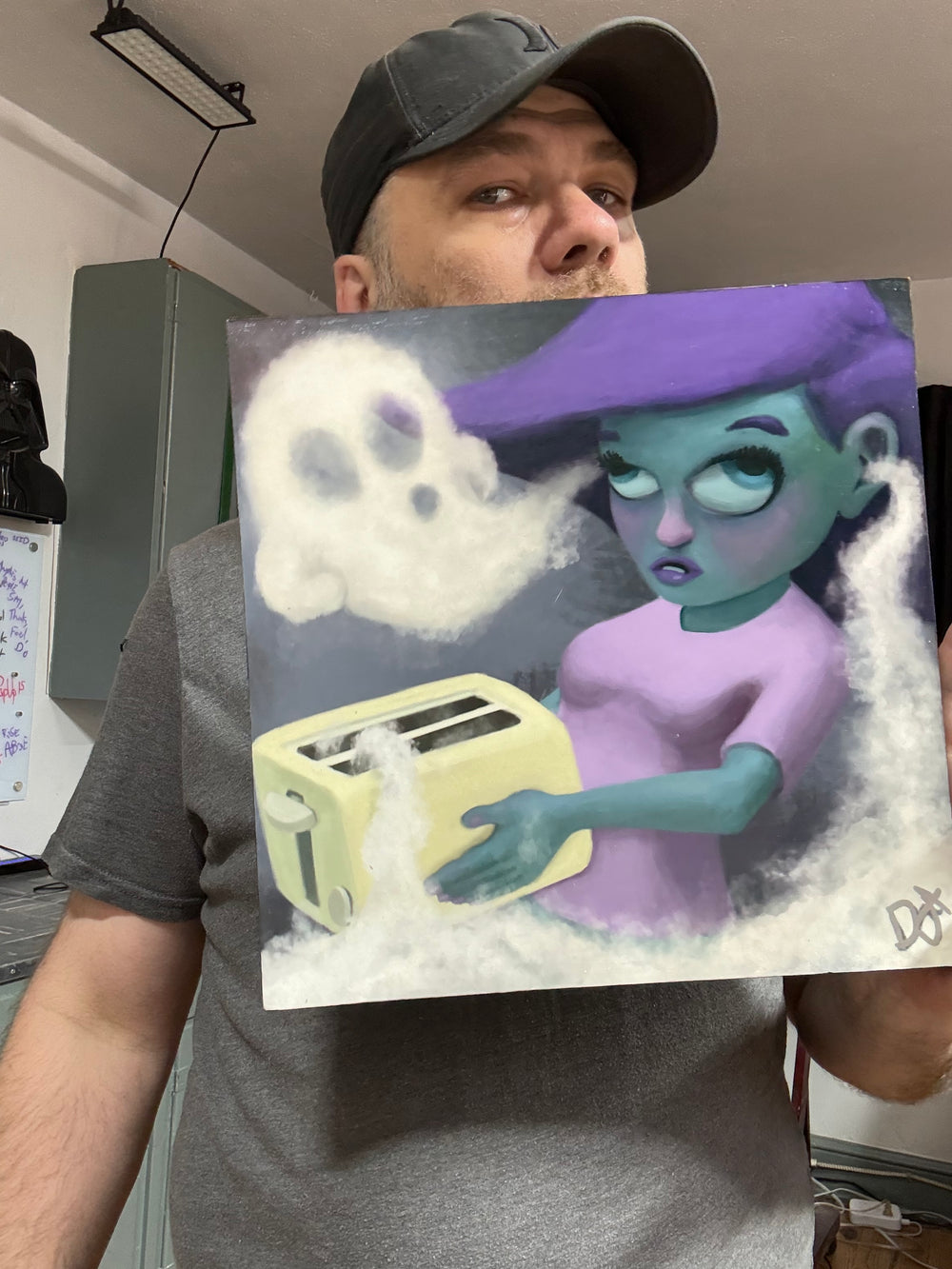Toaster Ghost | 12X12 on Board