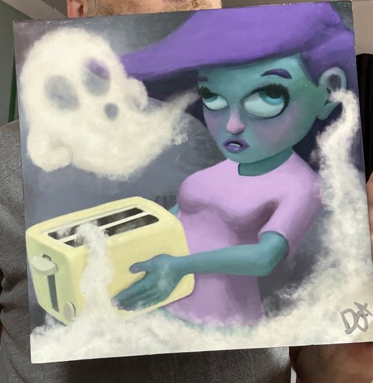 Toaster Ghost | 12X12 on Board