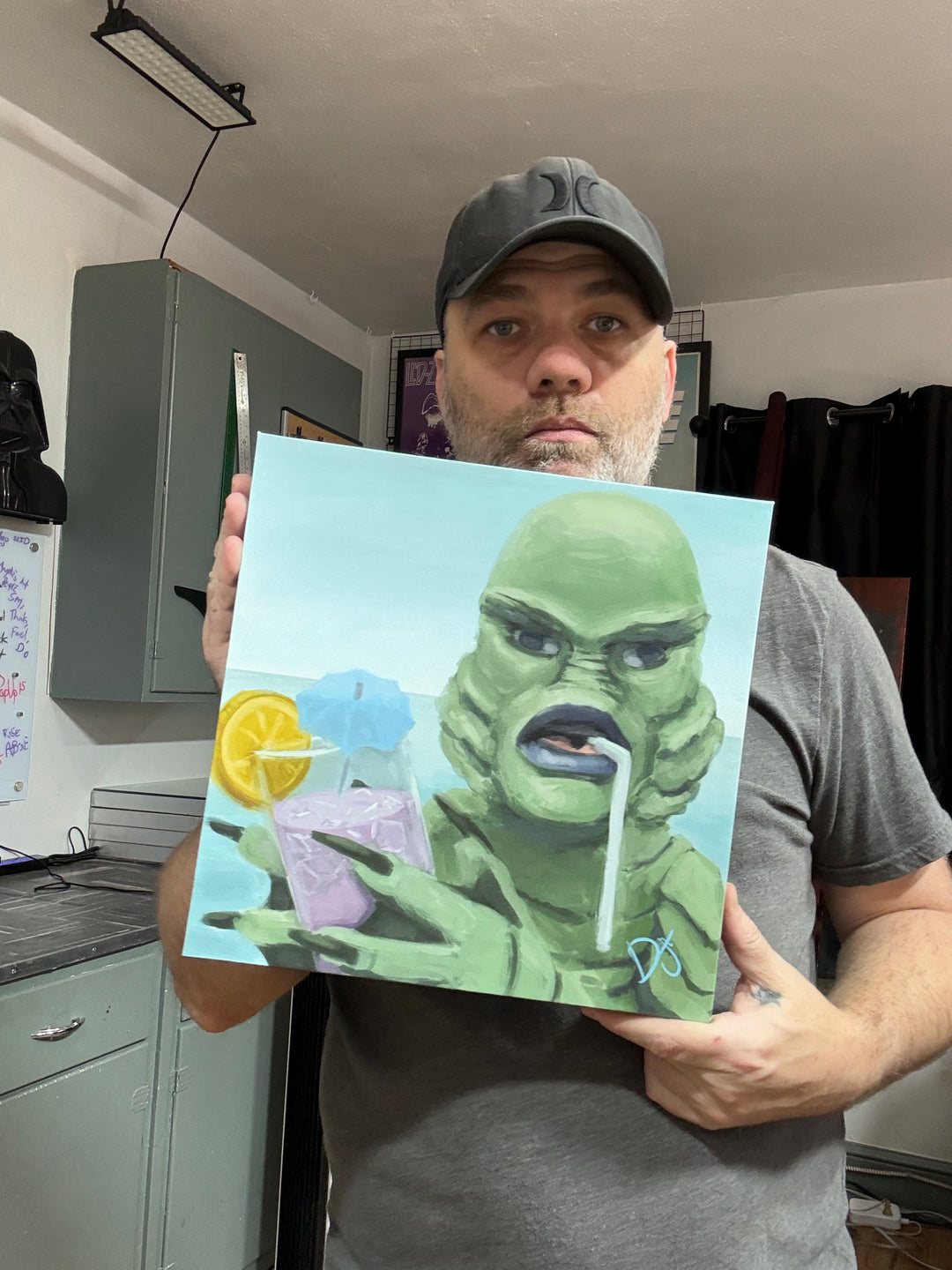 Creature at the Beach | 12X12 Gallery Wrap