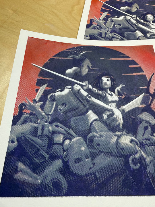 THE RED DESTINY - Limited Edition Serigraph -- printer tests