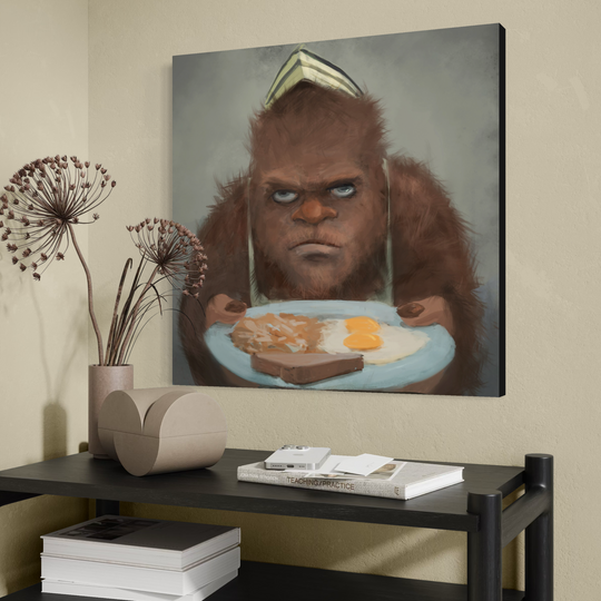 Bigfoot Made You Breakfast | 20X20 Gallery Wrap