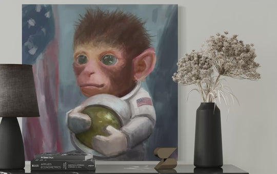 Space Monkey | 30X30 Gallery Wrap