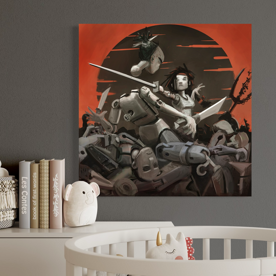 The Red Destiny | 30X30 Gallery Wrap