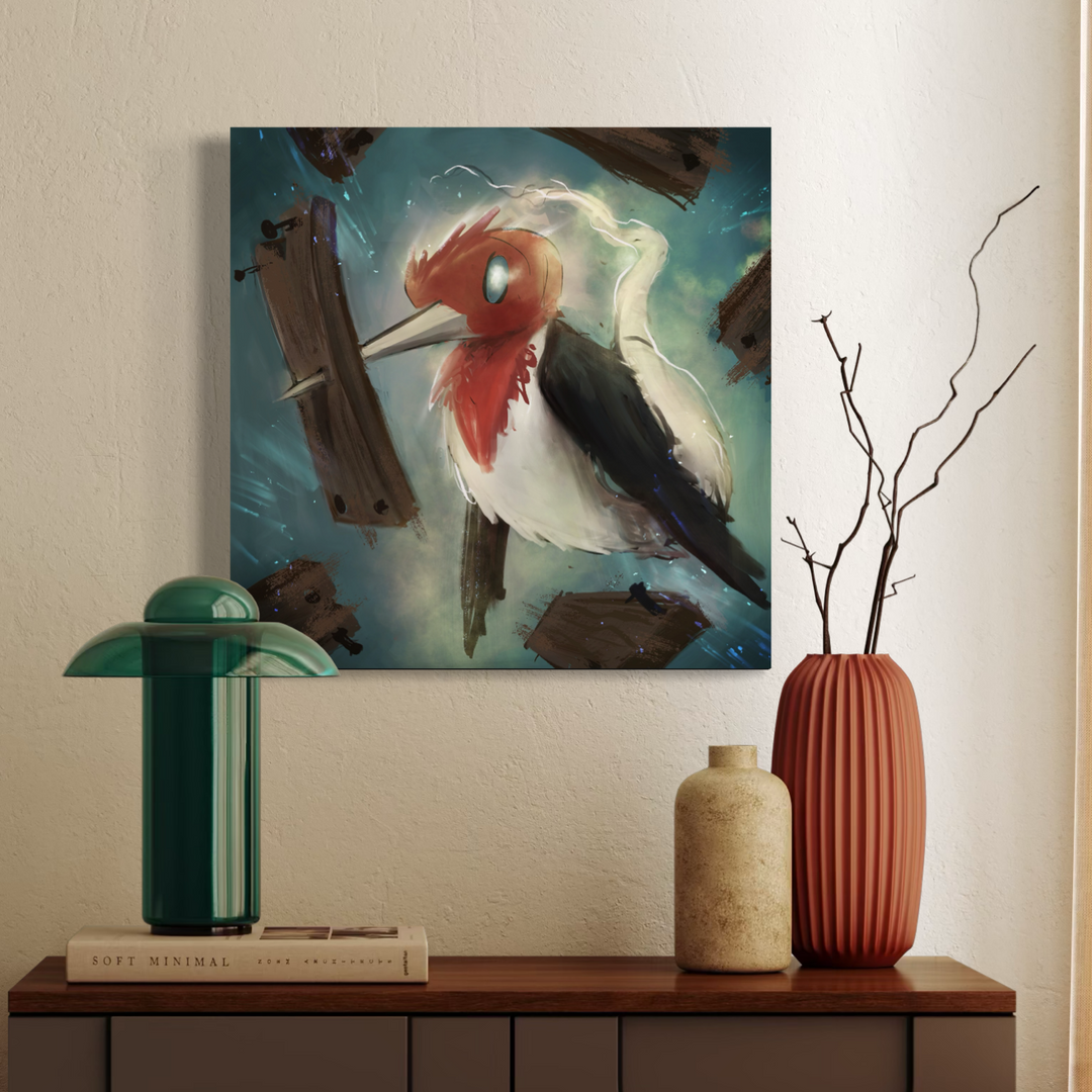 Ghost Woodpecker | 20X20 Gallery Wrap
